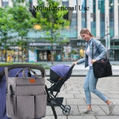 Wickeltasche Wickelrucksäcke Aufbewahrungstasche Buggy Kinderwagen Organizer  32X12X33CM